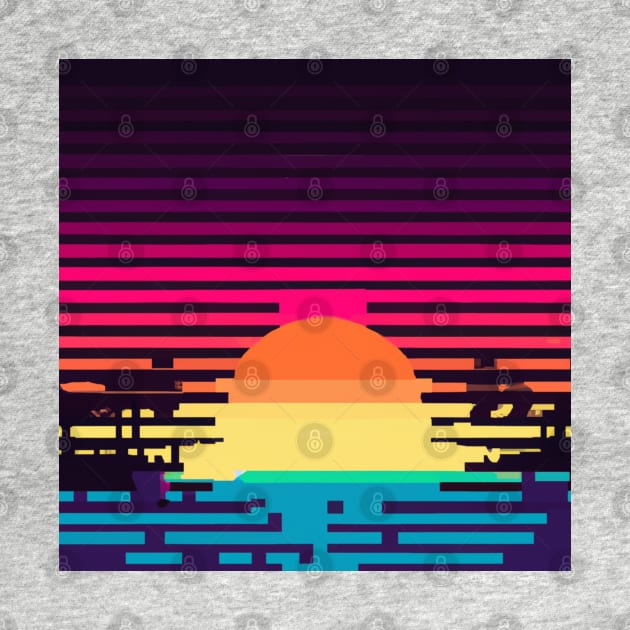 Pixelated sunset by SJG-digital